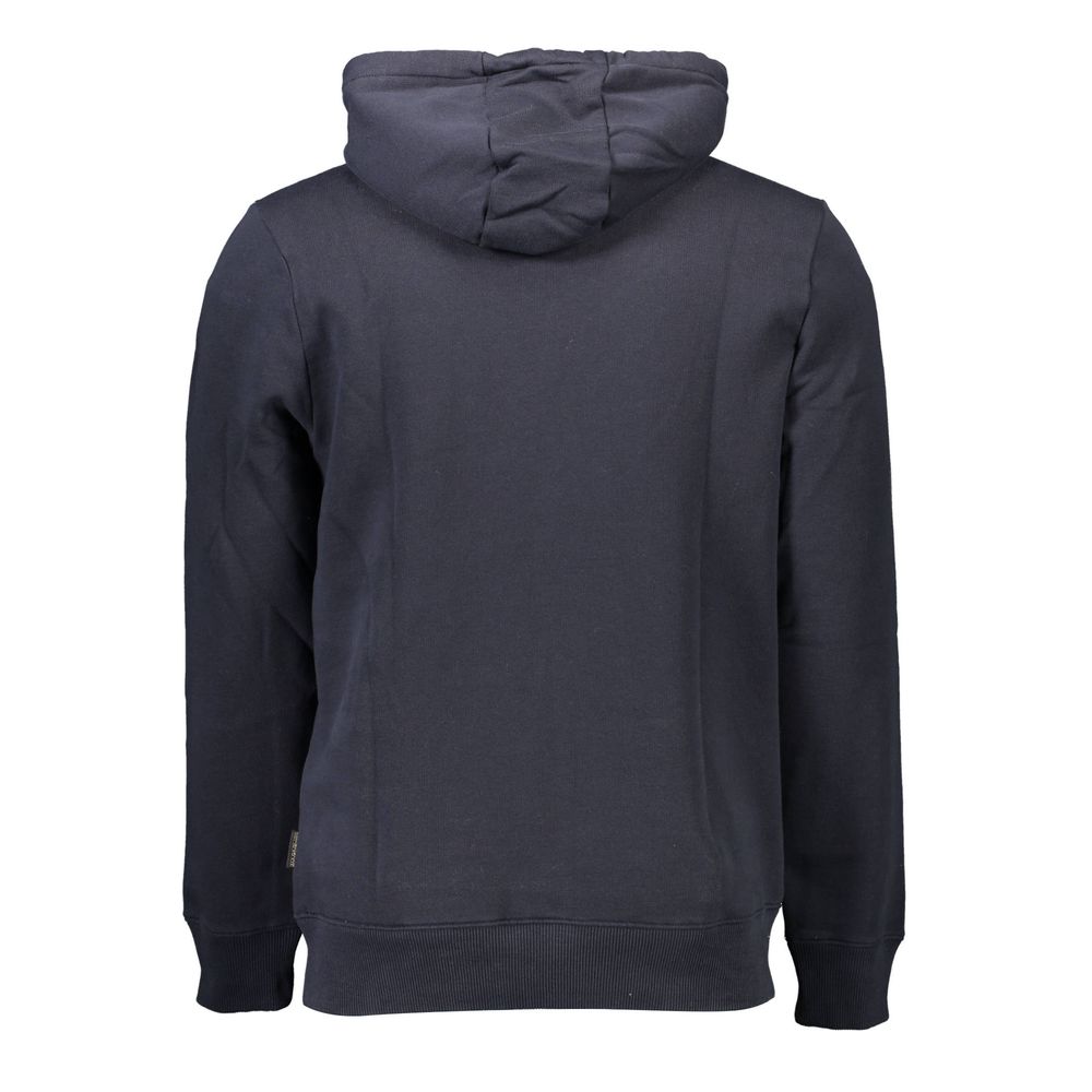 Chic Blue Organic-Cotton Blend Hoodie