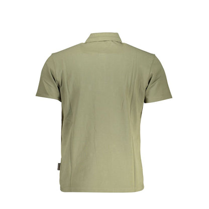 Green Cotton Mens Polo Shirt