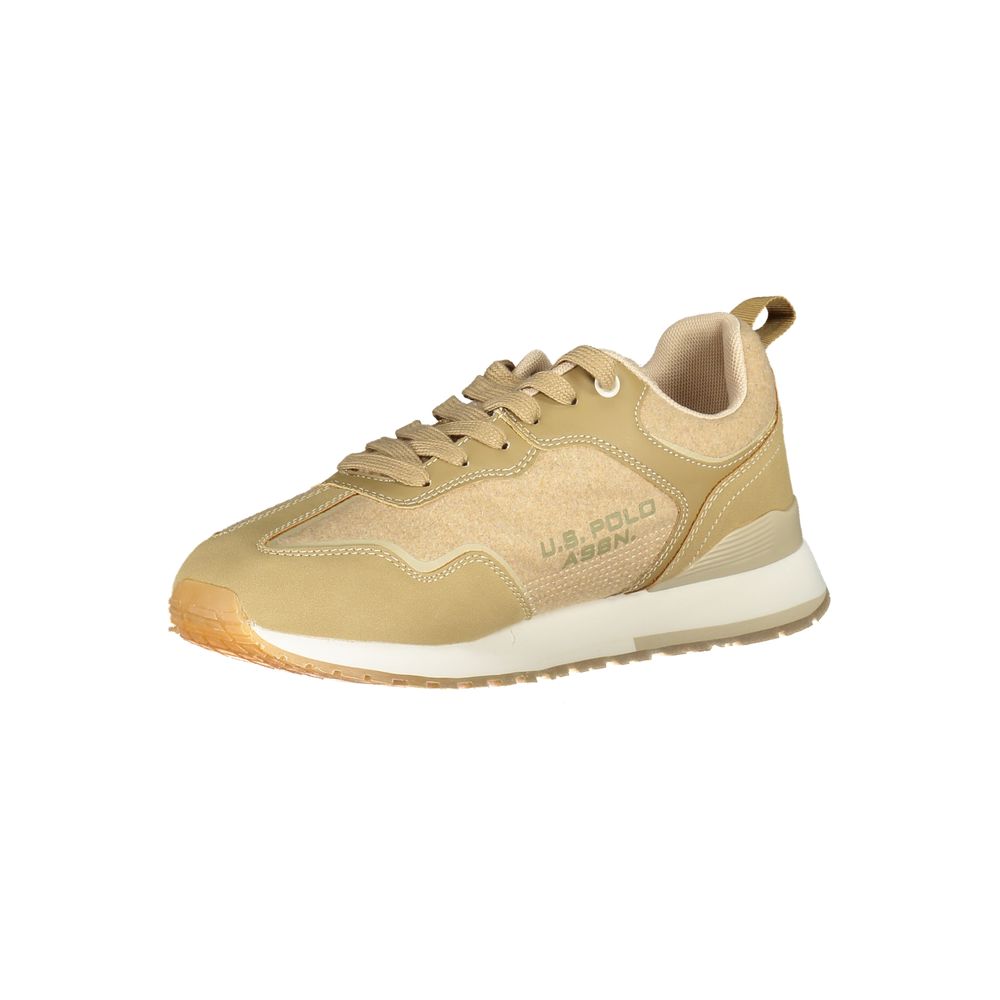 Beige Polyester Men Sneaker