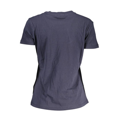 "Blue Cotton Women T-Shirt"