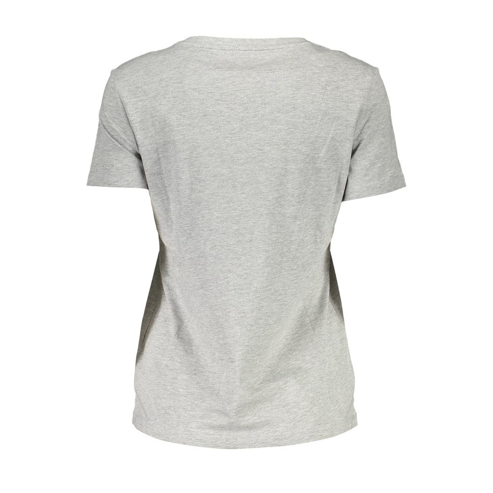 Elite Gray Organic Cotton Tee for Her