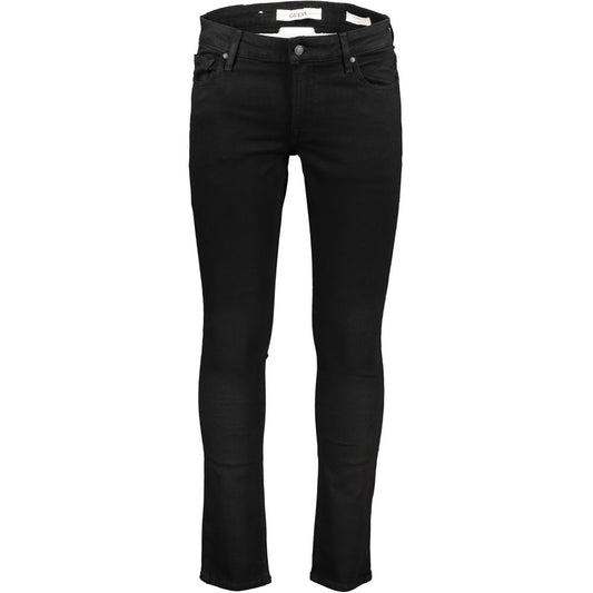 Black Cotton Jeans & Pant