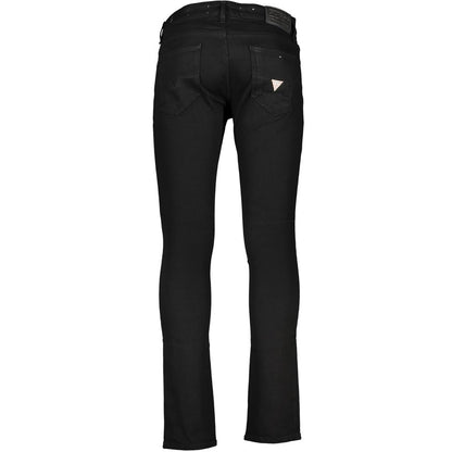 Black Cotton Jeans & Pant