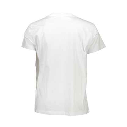 White Cotton Men T-Shirt