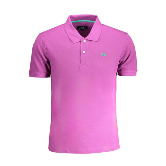 Purple Cotton Polo Shirt