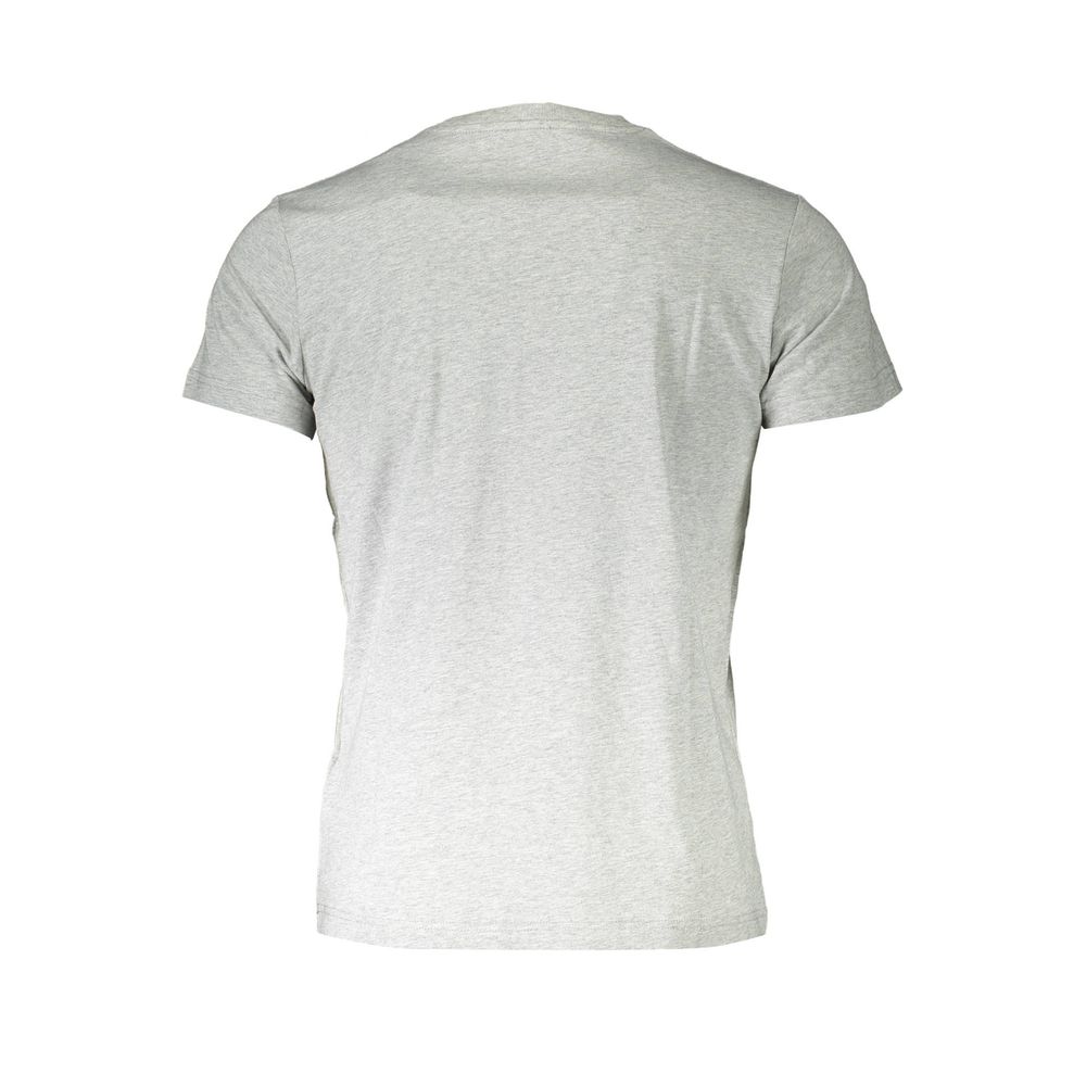 Gray Cotton Men T-Shirt