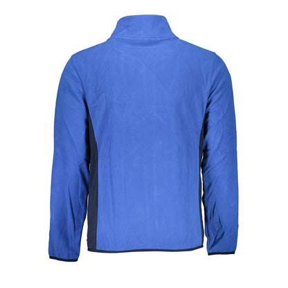 Blue Polyester Men Sweater