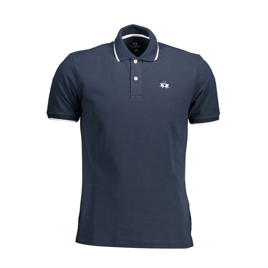 Elegant Contrasting Detail Polo Shirt