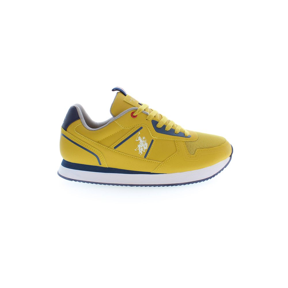 Radiant Yellow Lace-Up Sport Sneakers