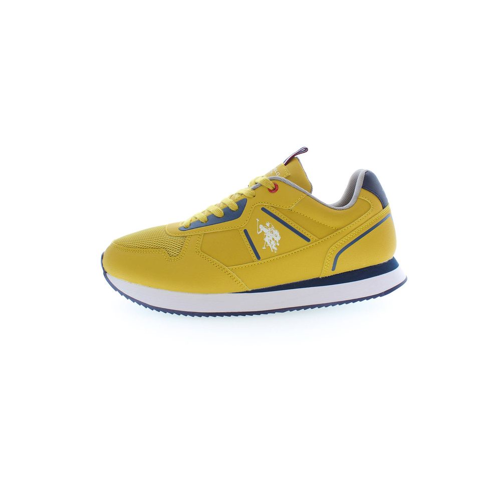 Radiant Yellow Lace-Up Sport Sneakers