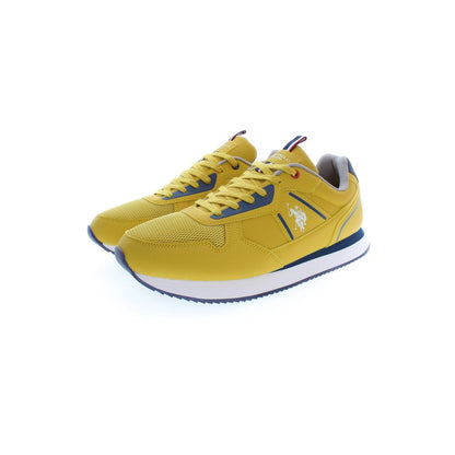 Radiant Yellow Lace-Up Sport Sneakers