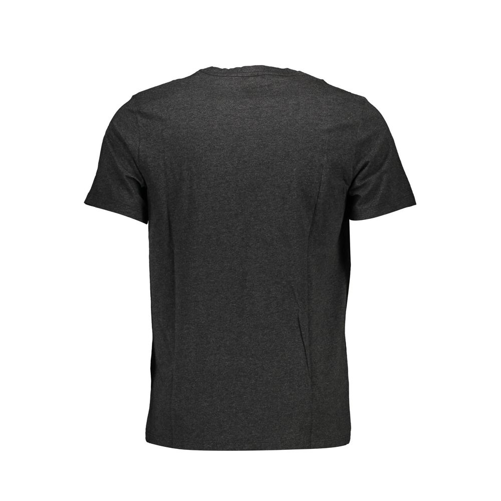 Gray Cotton Men T-Shirt