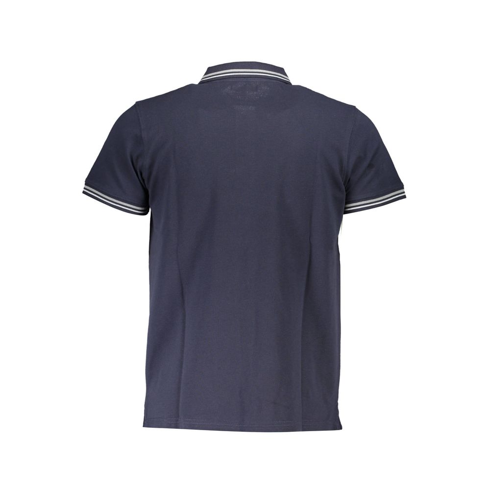 Blue Cotton Polo Shirt