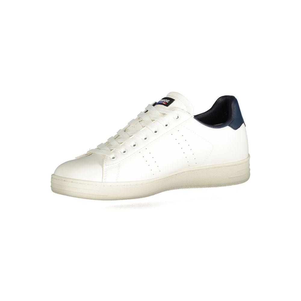 White Polyester Sneaker