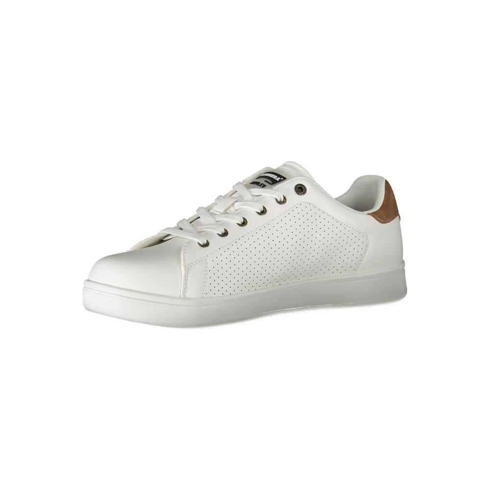 White Polyester Sneaker