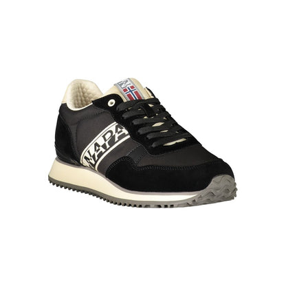 Black Polyester Sneaker