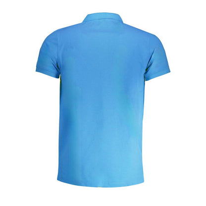 Blue Cotton Polo Shirt