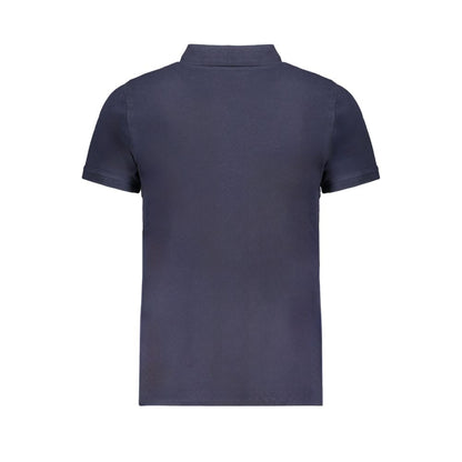 Blue Cotton Polo Shirt