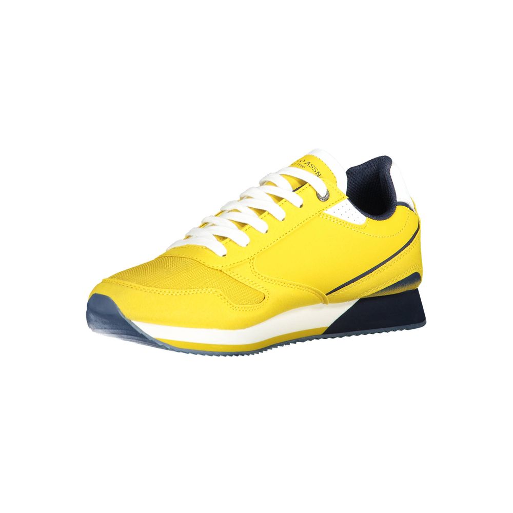 Bold Yellow Laced Sports Sneaker