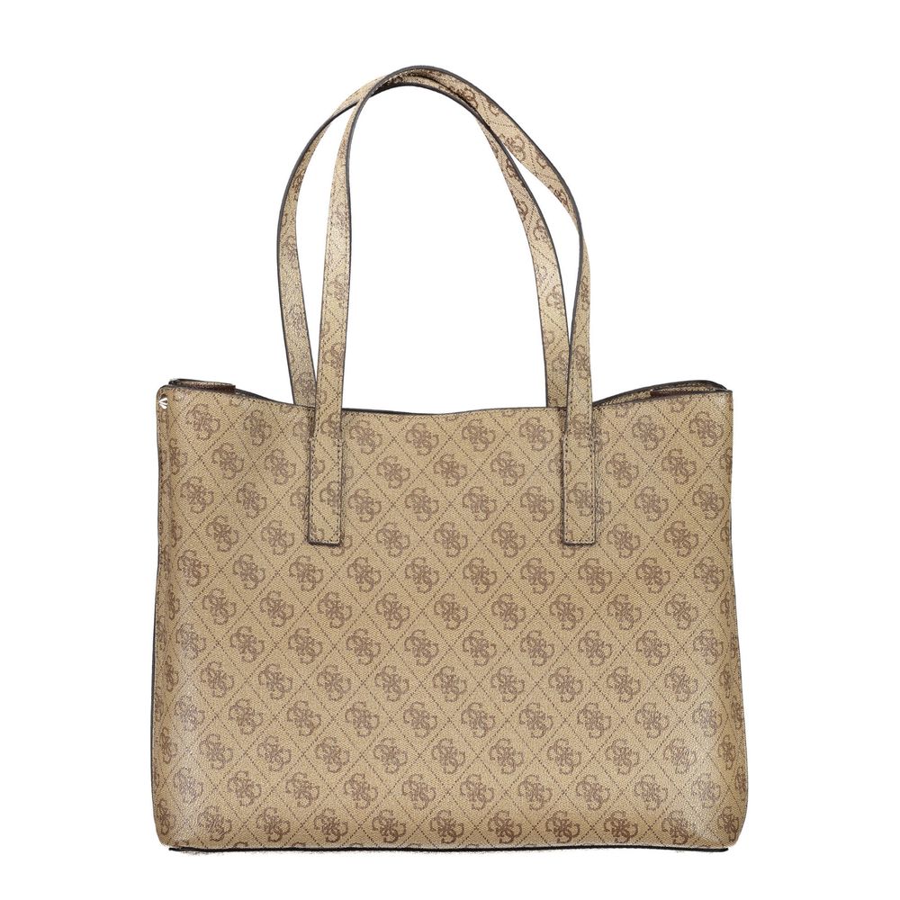 Beige Polyethylene Handbag