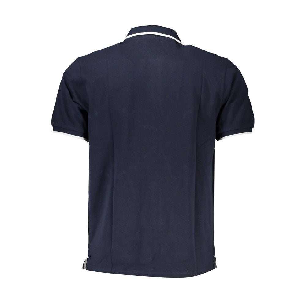 Blue Cotton Polo Shirt