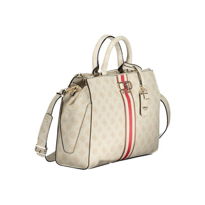 Beige Polyethylene Handbag