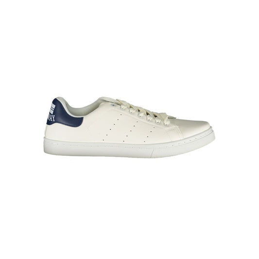 White Polyester Sneaker