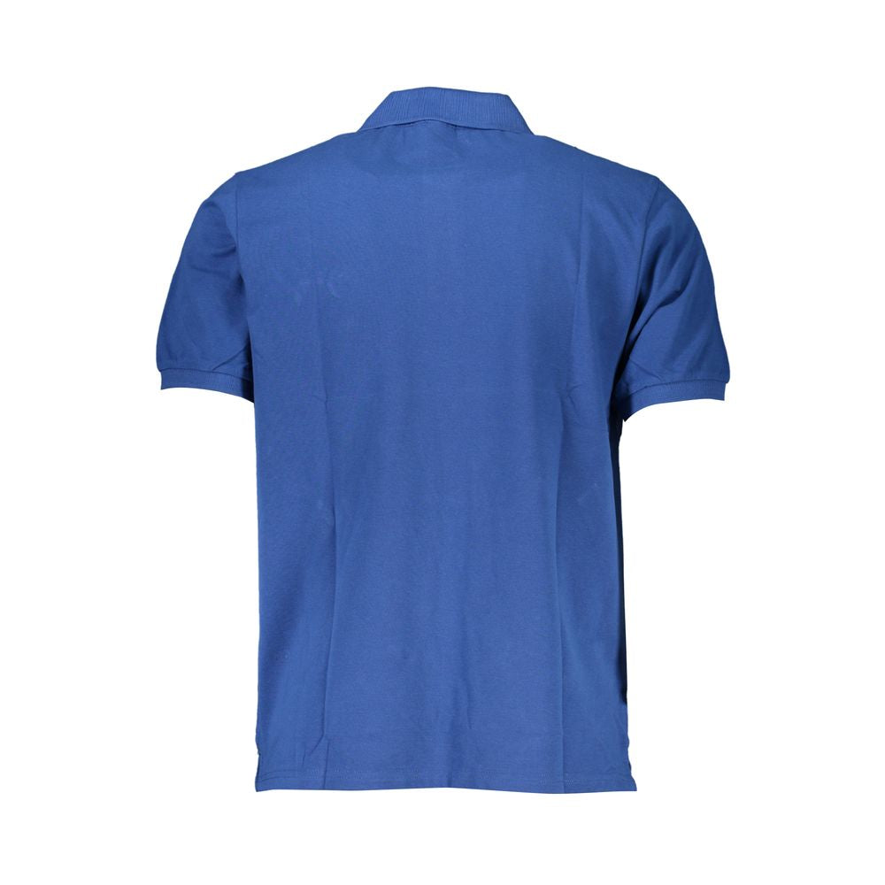 Blue Cotton Polo Shirt