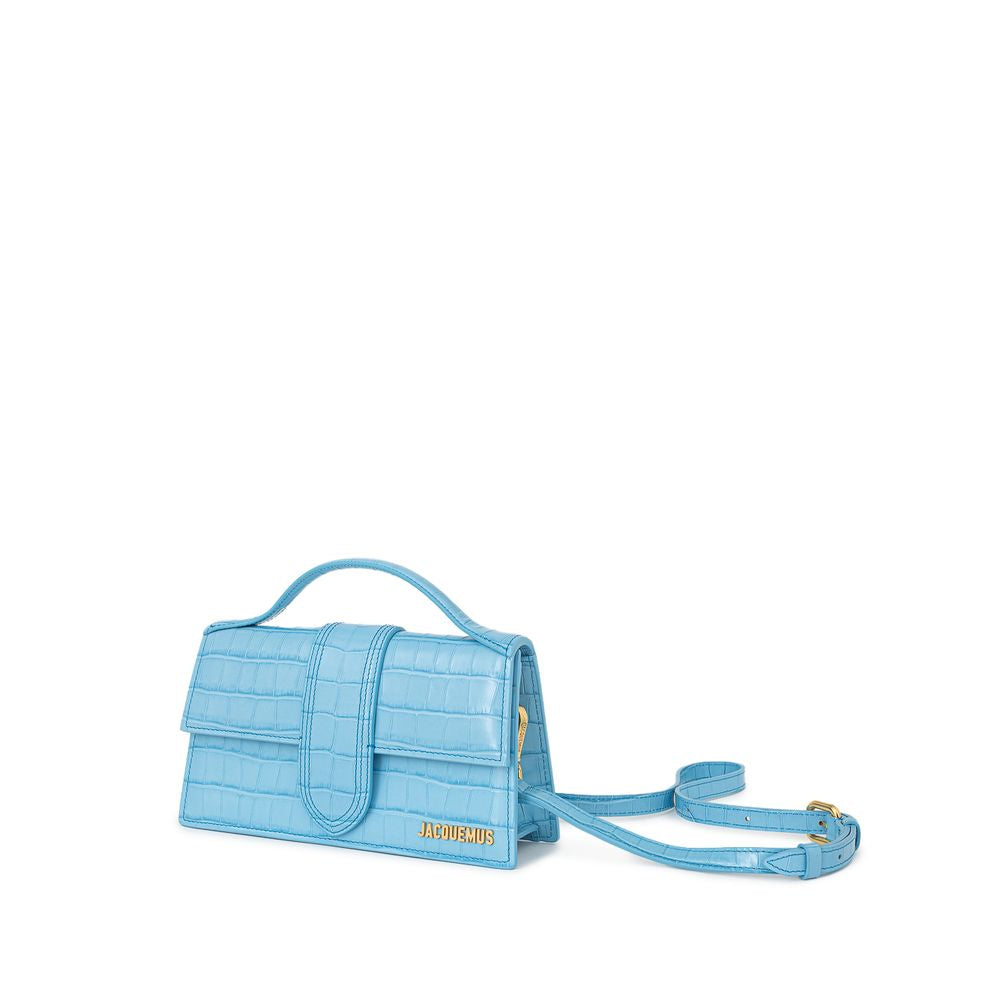 Light Blue Leather Handbag