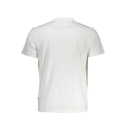 Elegant Embroidered White Tee for Men