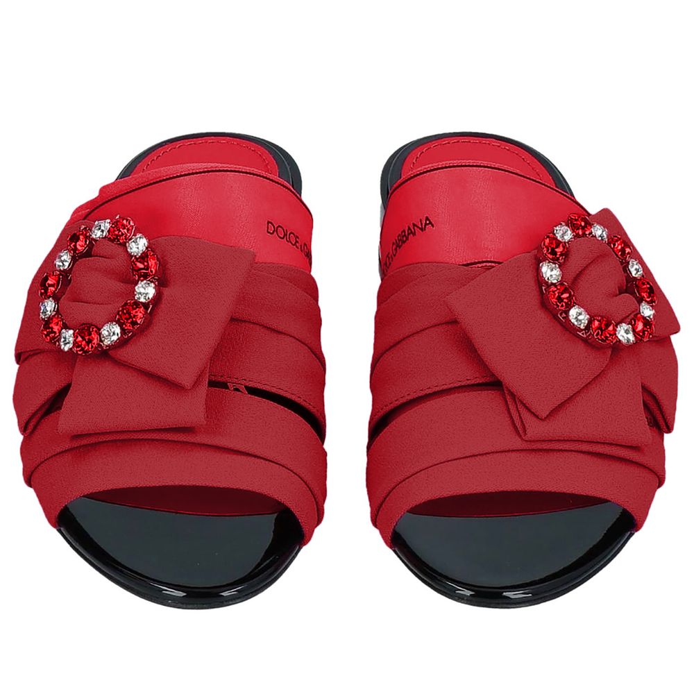 Red Polyester Sandal