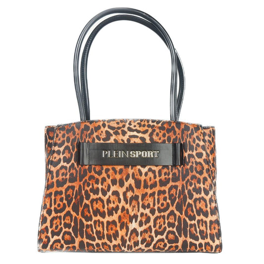 Leopard Print Shopper with Logo Accent