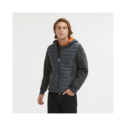 Gray Nylon Men Jacket