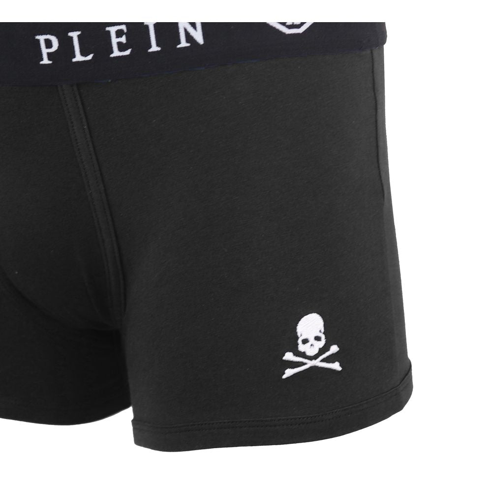 Sleek Black Cotton Boxer Duo