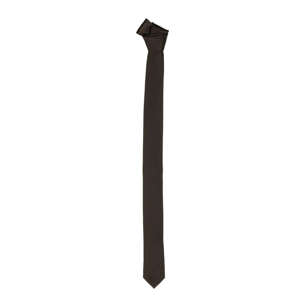 Elegant Burgundy Silk Slim Tie - 40mm