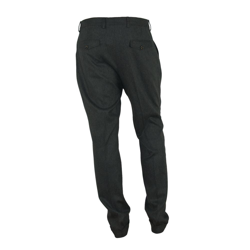 Elegant Italian Gray Trousers for Men