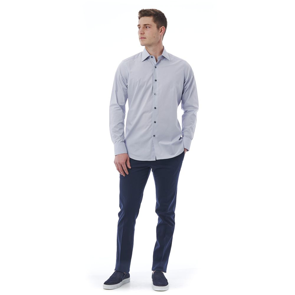 Gray Cotton Men Shirt