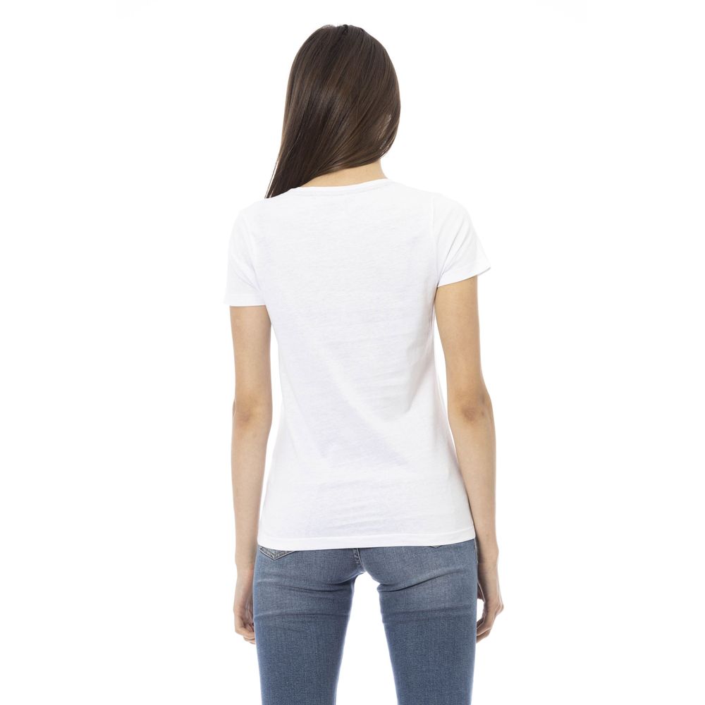 White Cotton Women Top