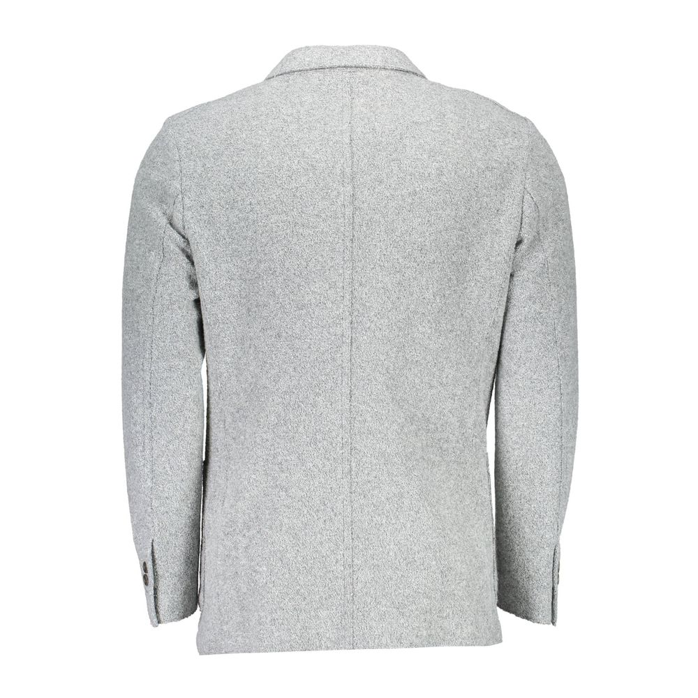 Gray Wool Men Jacket