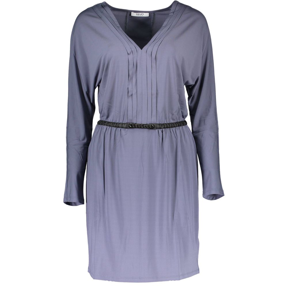 Blue Viscose Women Dress