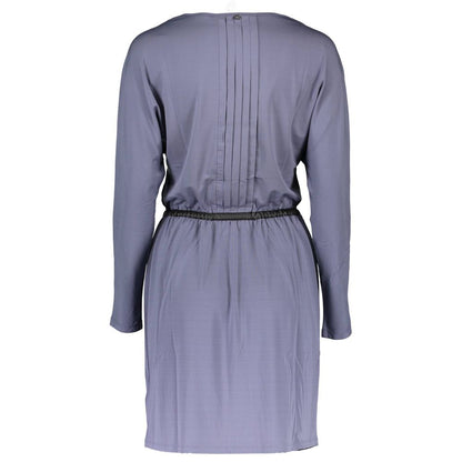 Blue Viscose Women Dress