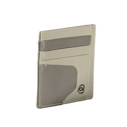 Gray Leather Men Wallet