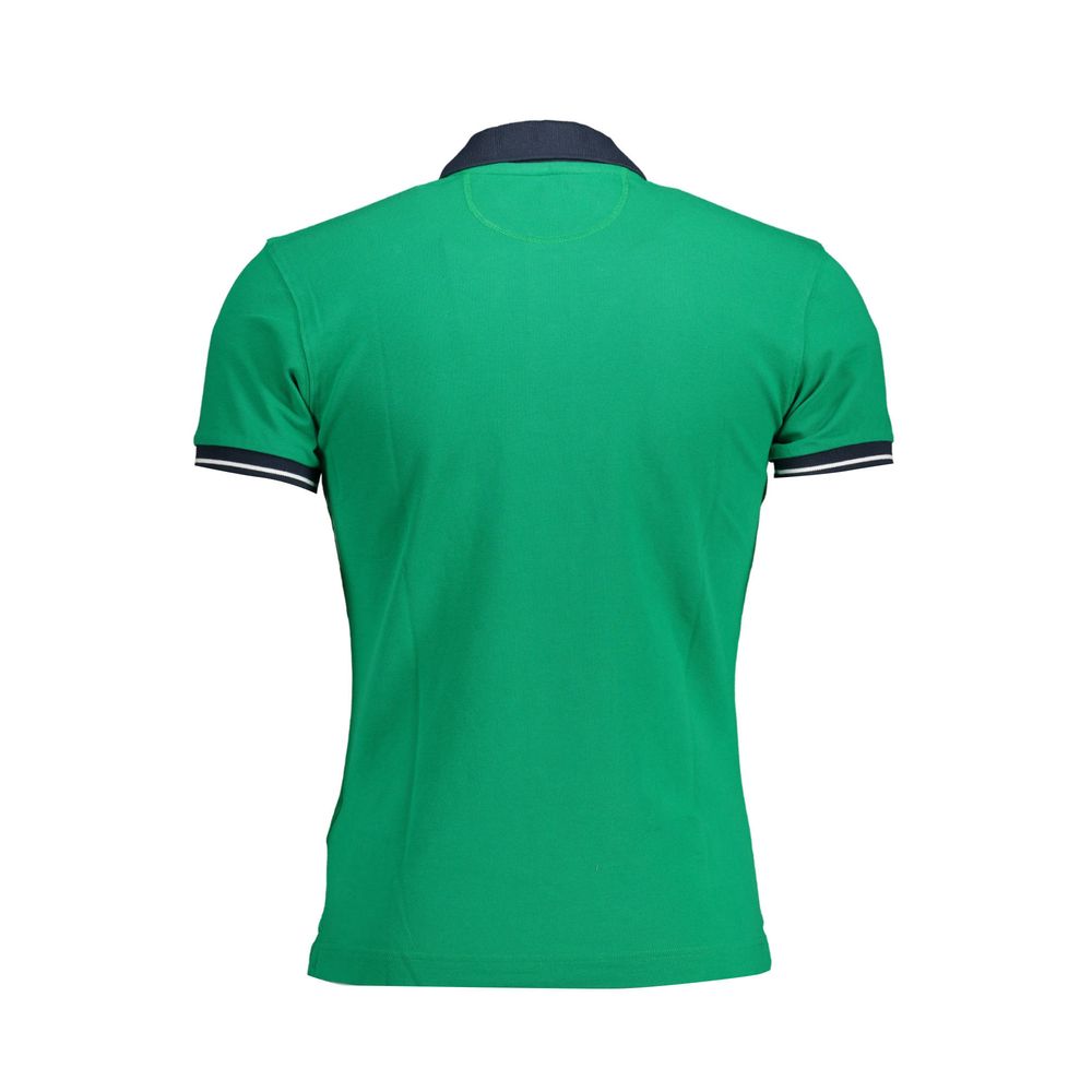 Slim-Fit Embroidered Polo in Green