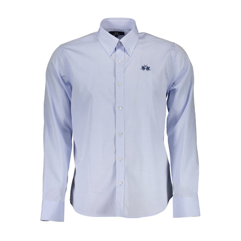 "Light Blue Cotton Men Shirt"