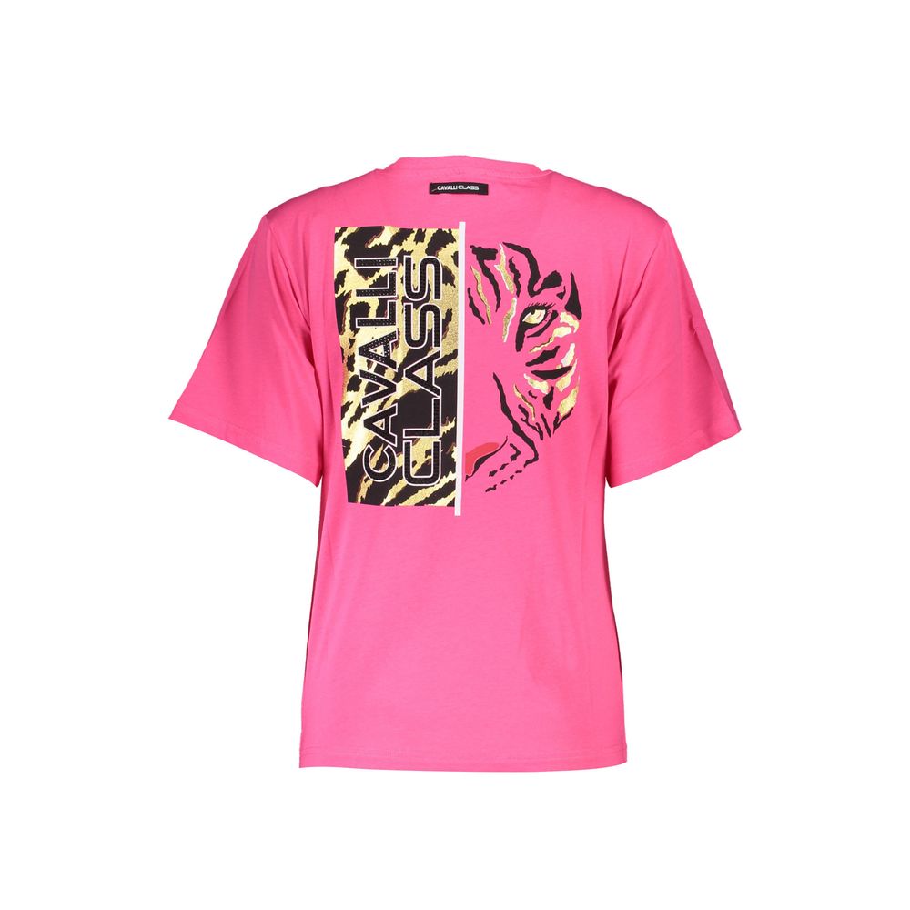 Chic Pink Slim Fit Logo Tee