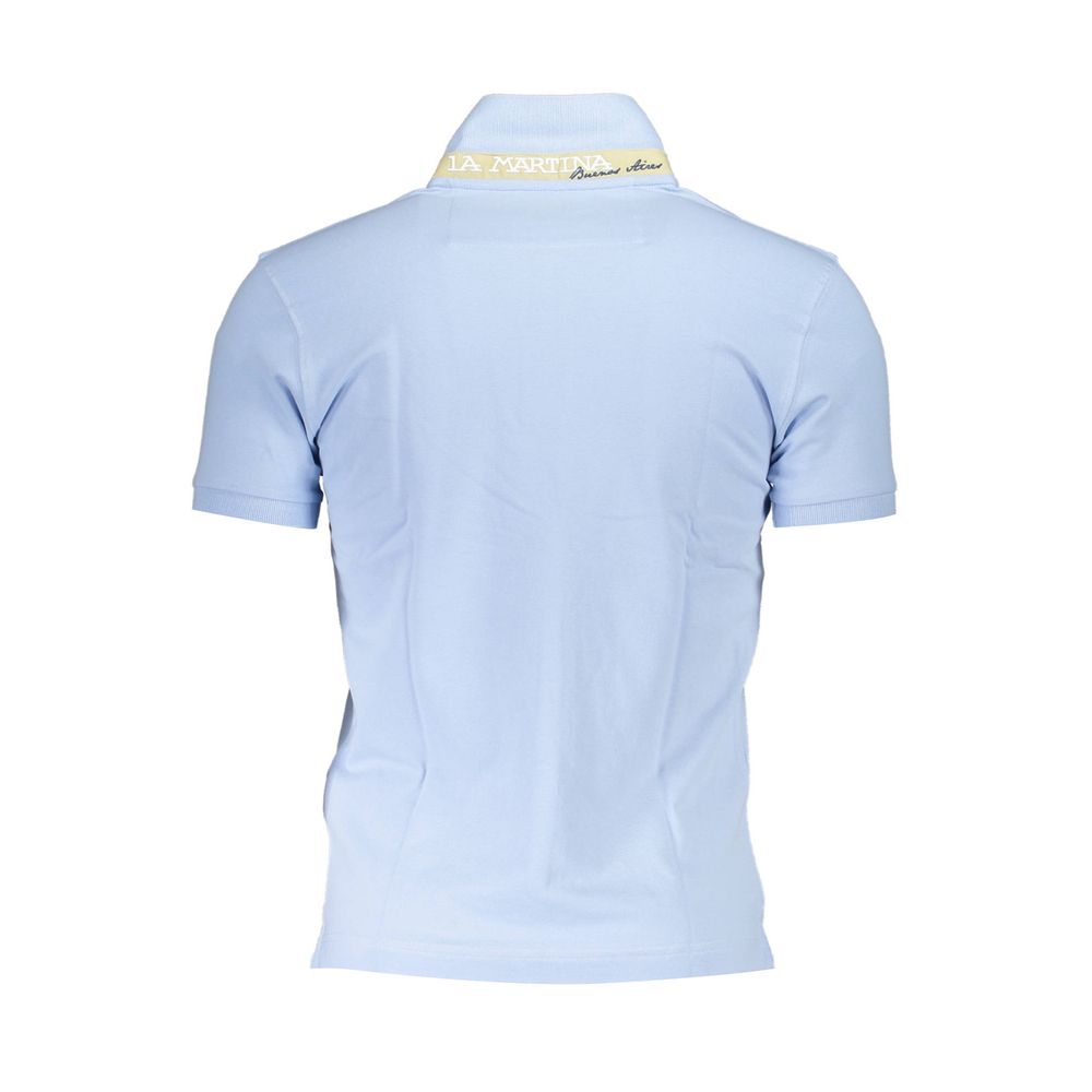 Light Blue Cotton Polo Shirt