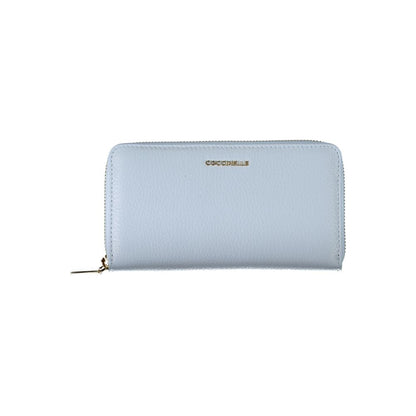 Light Blue Leather Wallet