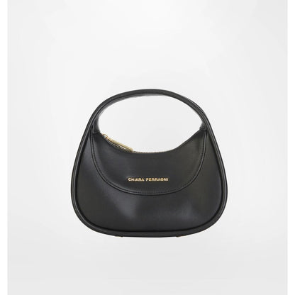 Black Polyester Women Handbag