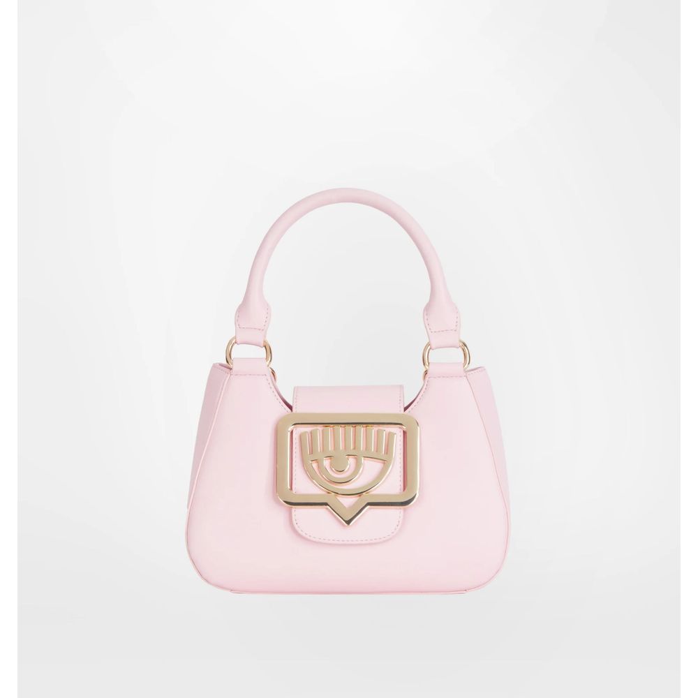 Pink Polyester Women Handbag