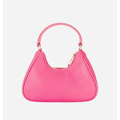 Fuchsia Polyester Women Handbag